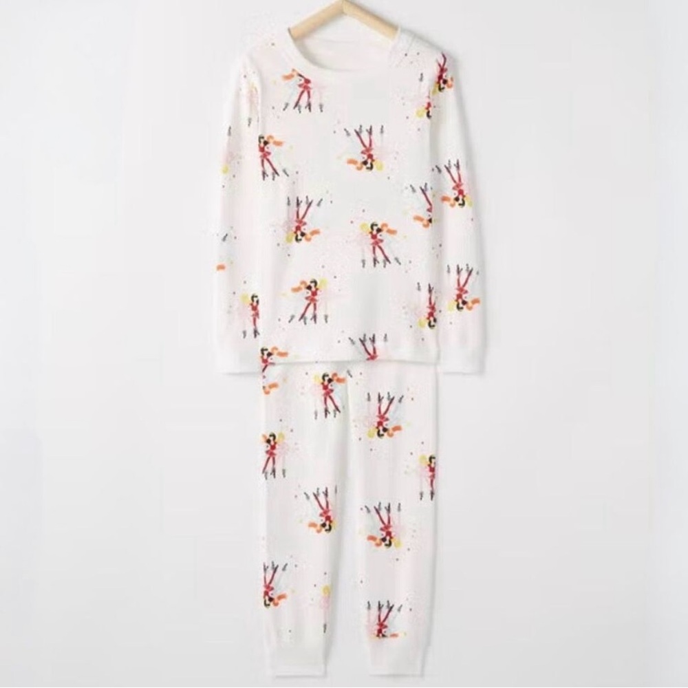 Hanna andersson girls holiday print long Johns in nine dancers 110 cm Us 5